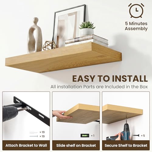 36 Inch Floating Shelves for Wall Set of 2