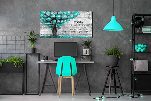 Teal Wall Decor For Office