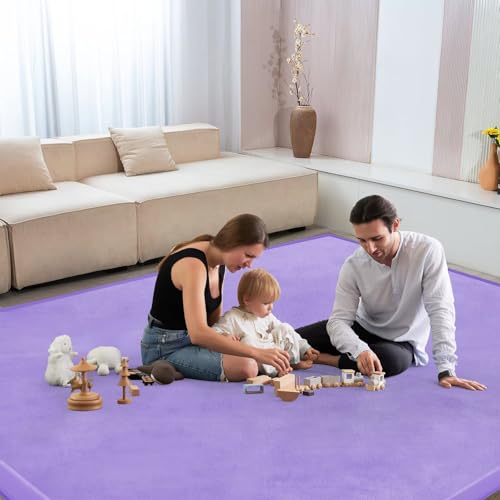 Baby Play Mat for Floor Nursery Muscle Area Rug Playroom Rug 59"x71" Elastic Foam 1.3" Thick Crawling Mat for Babies
