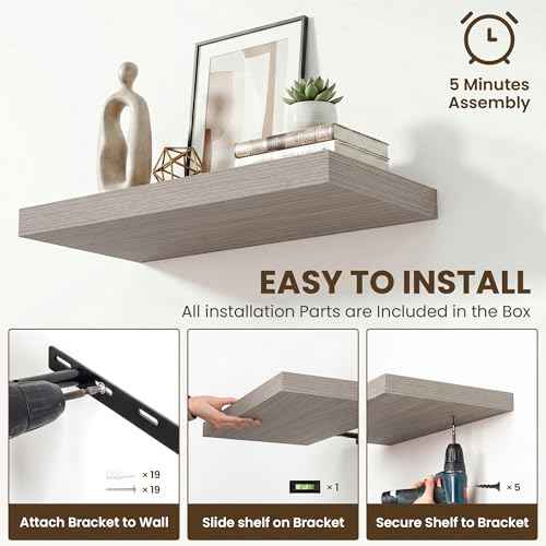 48 Inch Floating Shelves for Wall Set of 1