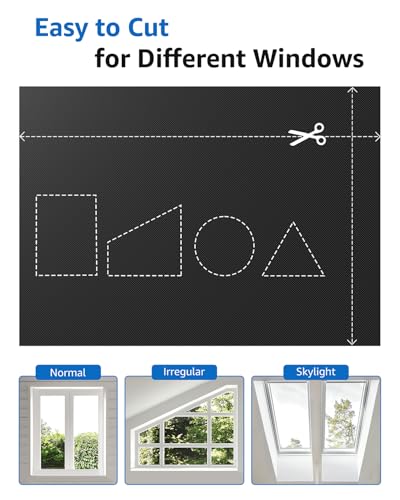 Blackout Curtains Portable 72”x96” No Drill Black Out Window Cover