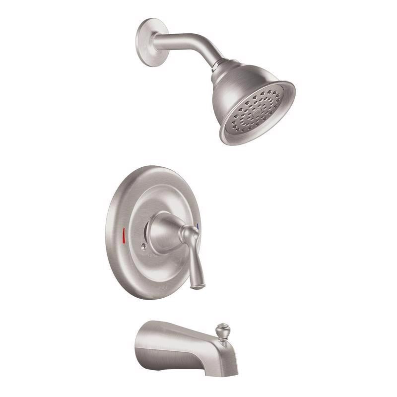 Moen Banbury 1-Handle Brushed Nickel Tub and Shower Faucet 82910SRN