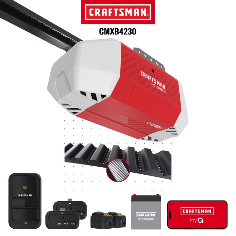Craftsman 3/4 HP Belt Drive WiFi Compatible Smart-Enabled Garage Door Opener CMXB4230