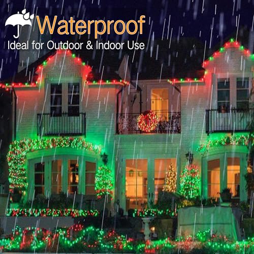 5MM Wide Angle Christmas Lights Red & Green