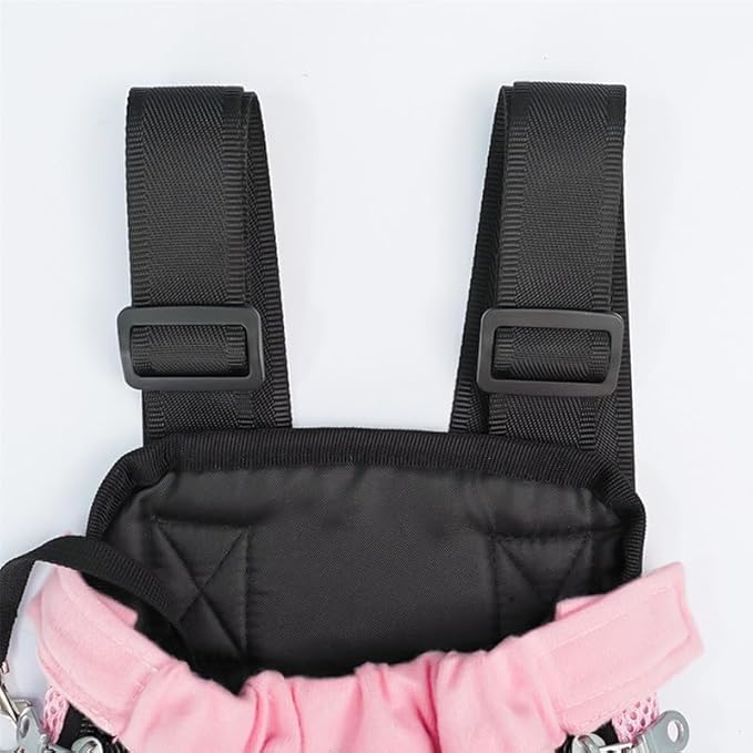 Portable Pet Carrier Backpack, Adjustable Pet Front Cat Dog Carrier Backpack Travel Bag for Small Medium Dogs Cats Puppies, Cat Backpack Carrier for Hiking Cycling (H, M)