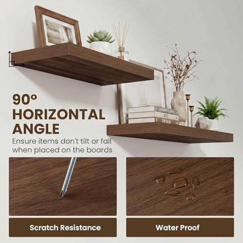 72 Inch Long Floating Shelves for Wall