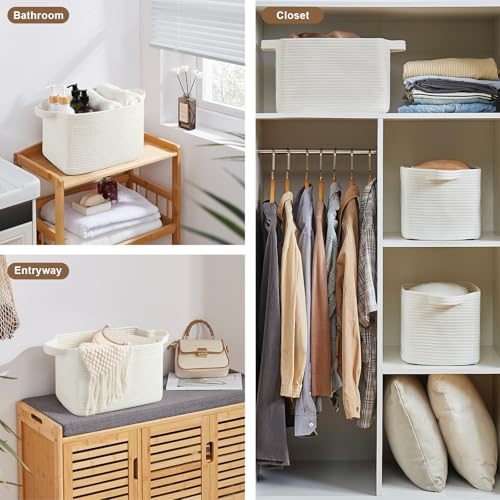Storage Basket for Organizing 3 Pack (3 Count)