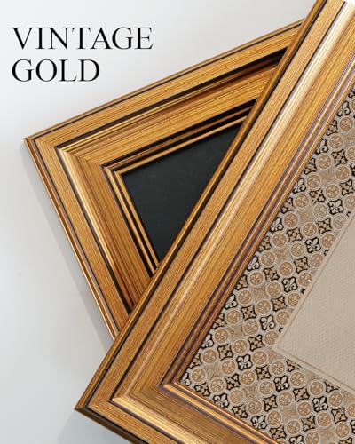 Vintage Gold Framed Wall Art for Living Room