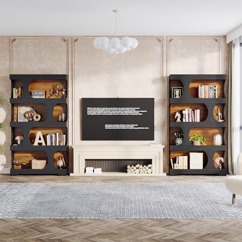 71" Tall Bookcase Set of 2 (2 Count)