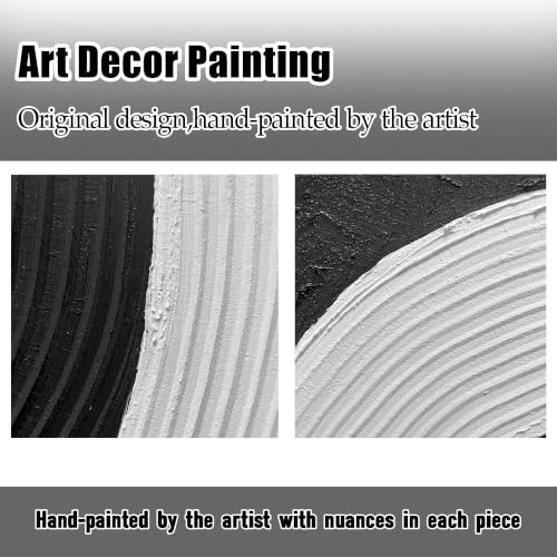 Black And White Abstract Wall Art For Living Room Minimalist Canvas Wall Art For Bedroom Modern Painting Wall Decor For Office 20 x 40 Inch