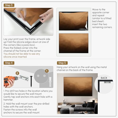 46"x72" Extra Large Framed Wall Art Warm Earth Tones Abstract Landscape Illustration for Home Living Room Bedroom Decor
