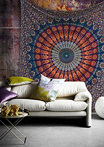 Blue Orange Tapestry