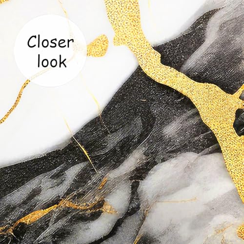 Black and Gold Marble Wallpaper wall murals for Bedroom 136"x96"