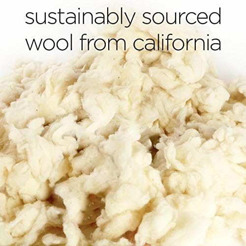Molly Mutt Sheepy Wool Crate Mat - 100% Cotton Canvas Cover with Temperature-Regulating 100% Natural Wool-Filled Insert Dog Bed - Soft & Supportive Wool-Filled Bed - (48"x30"x2.5", Rough Gem)