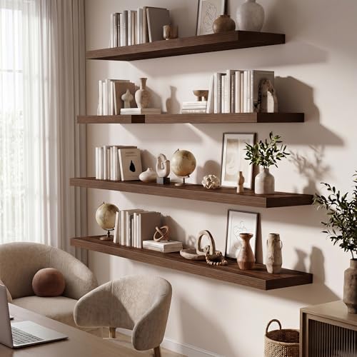 72 Inch Long Floating Shelves for Wall