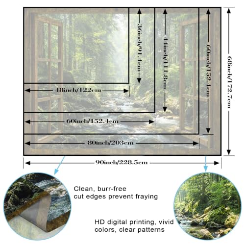 Window Forest Tapestry 80x60 Inch