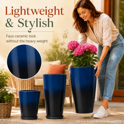 Set of 3 Tall Planter (3 Count)
