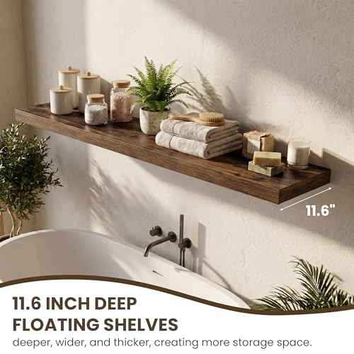 55 Inch Floating Shelves for Wall