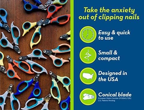 Zen Clipper Pet Nail Clipper for Cats – Cat Nail Trimmer for Safer Pet Grooming - Clean, Quiet, and Easy-to-Use Stainless Steel Claw Trimmer - (2mm Hole)