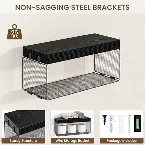 Bathroom Floating Shelves for Wall (3 Count)