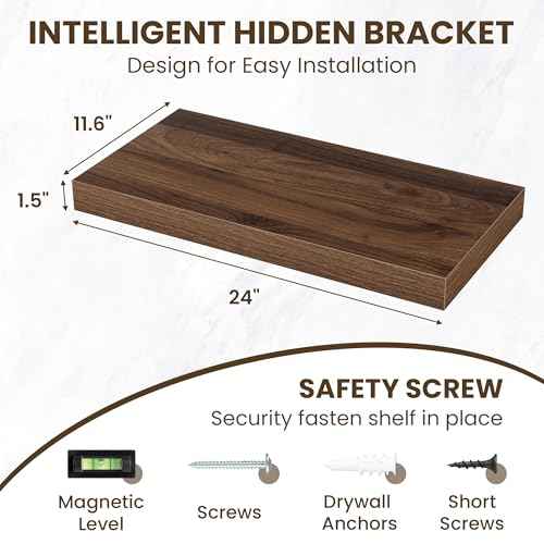 48 Inch Floating Shelves for Wall Set of 1