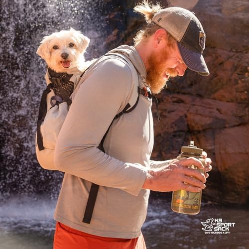 K9 Sport Sack Air 2 - X-Small, Jet Black - Ideal for Dogs with 9-12” Back Length - Durable, Breathable Backpack-Style Carrier - Perfect for Walks, Short Hikes & Public Transportation