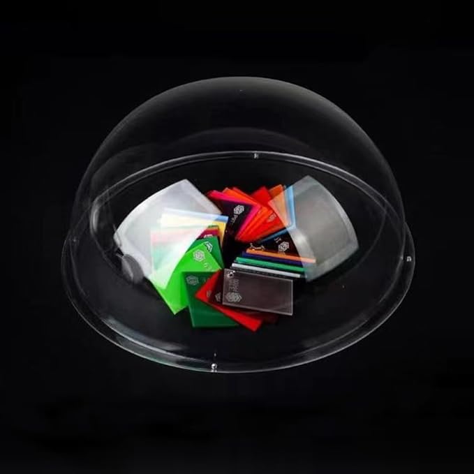 LOTOWELZON 4inch Acrylic Replacement Transparent Clear Camera Dome Cover Security Camera Housing Pet Dog Fence Window Skylight Window (ID100mm*H51mm/4 * 2in)