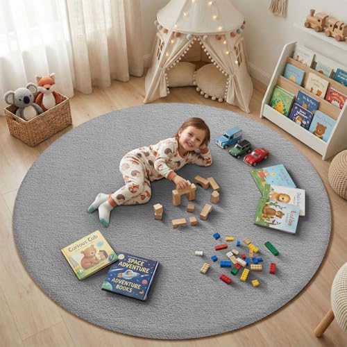 4ft Round Rugs for Bedroom Living Room (12.25 Sq Ft)