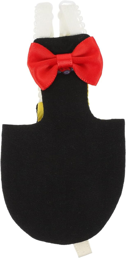 POPETPOP Reusable Parrot Diaper Clothes Adjustable Washable Cotton Bird Diaper Suit with Bow for Cockatiels Pigeons 6.69X0.19X7.87 Inches