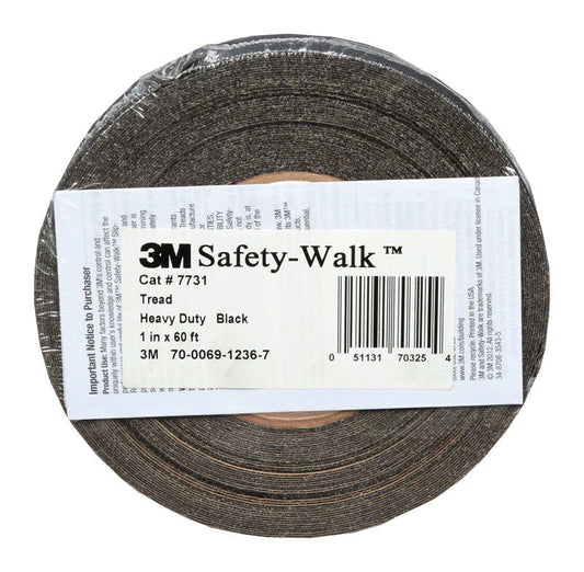 3M Safety-Walk Black Anti-Slip Tape 1 in. W X 60 ft. L 7731