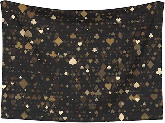 Casino Print Soft Plush Pet Blanket, Washable Dog Blanket, Cat Fleece Throw, Puppy Bed Crate Mat & Sofa Couch Protector - Small