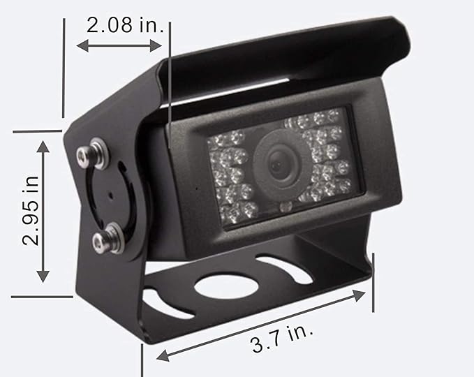 AHD 1080P 7" Wired Reverse Rear View Backup Camera System,Guide line,IP69K Waterproof IR Night Vision Camera, for Tractor/Truck/RV/Excavator/Caravan/Skid Steer/Heavy Equipment