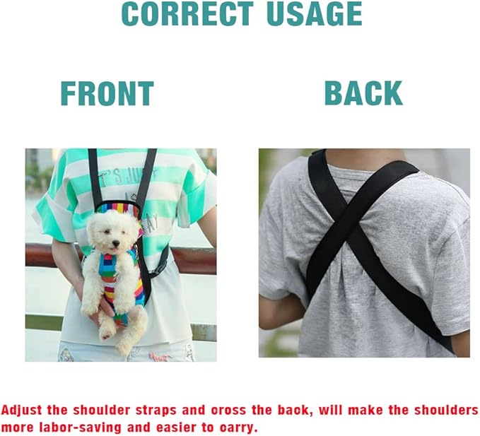Leconpet Pet Carrier Backpack, Legs Out Adjustable Pet Front Cat Dog Carrier Backpack, Easy-Fit Dog Travel Backpack Carrier for Hiking Camping for Small Medium Puppies Cats (S, Light Blue Denim)