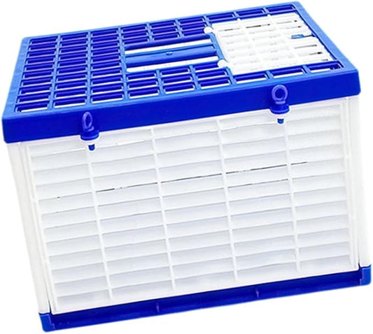 Foldable Pigeon Cage Nest Box Accessories Lightweight Training Competition Bird Travel Carrier Cage for Outdoor Indoor Garage, L