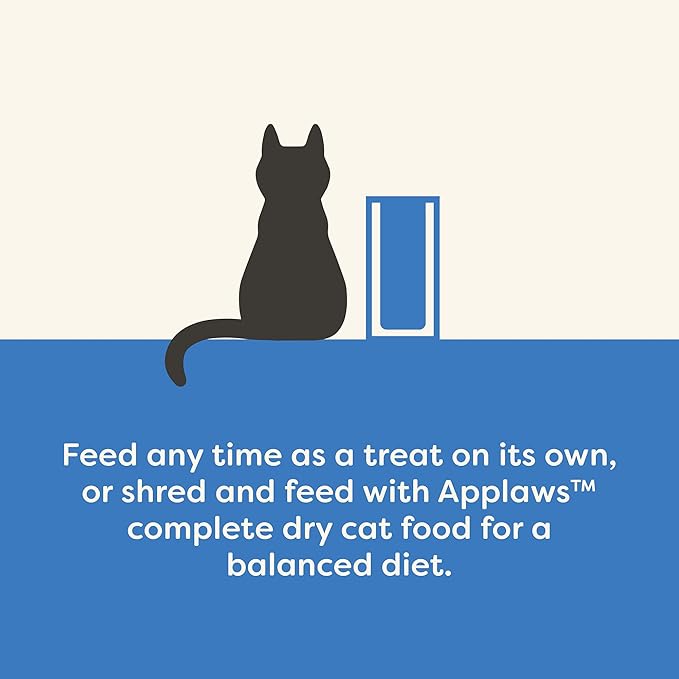 Applaws Natural Cat Treats, Grain-Free, High-Protein Whole Salmon Loins, Single-Ingredient Healthy Snack for Cats (6 x 1.06oz Loins)