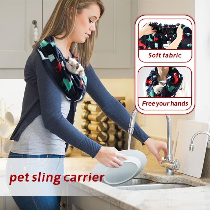 Small Animal Carrier – Hands-Free Pet Bonding Pouch for Small Pets Under 5 lbs, Bearded Dragon Carrier Sling, Guinea Pig Carrier for Sugar Glider, Chinchilla, Bird – Ferret Sling Carrier(Dinosaur)