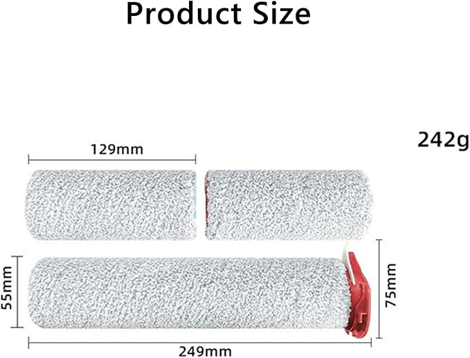 1 Set Main Brush + 2 PCS Filters + Cleaning Brush Replacement Parts Compatible