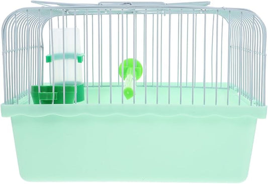 BESPORTBLE Portable Bird Travel Carrier Cage with Perch Food Box Waterer Transparent Bird Parrot Carrier Hamster cage