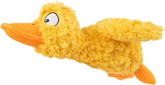 Best Pet Supplies Interactive Squeaky Dog Chew Toy, Ideal Dog Toys for Chewers, Small, Medium & Large Dogs, and Fetch Lovers - Ducky Doodle (Yellow), Large