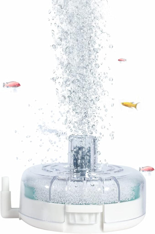 UPETTOOLS Mini Aquarium Sponge Filter, Small Internal Fish Tank Filter Detachable Submersible Filter with Air Stone auxiliary filter Suitable for 5-20 Gallon Tank (Air Pumps and Air Tube not Included)
