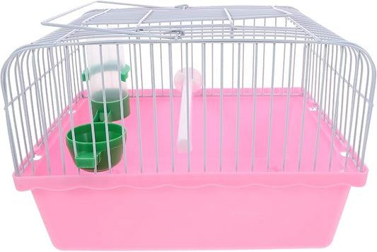 Kisangel Portable Bird Cage for Pets Spacious Travel Carrier Perch Food Box and Water Bottle for Lovebirds and Parrots for Outdoor Adventures