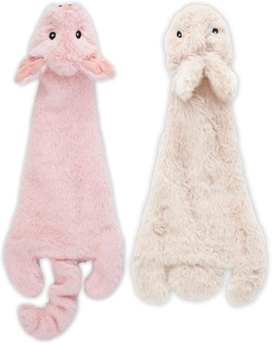 Best Pet Supplies Squeaky Dog Toys with Soft Durable Fabric for Small, Medium and Large Pets Interactive Toy for Indoor Play, Supports Active Biting and Play - Hare, Pig, Small
