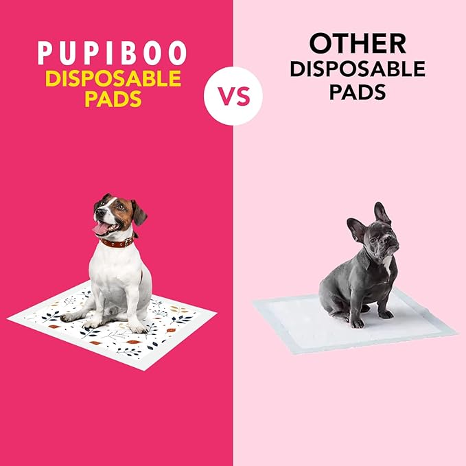 Disposable Dog Training Pads – Highly Absorbent Pee Pads with Quick-Dry Gel, Leak Proof Backing, Pheromonal Attractant for Housebreaking and Indoor Potty Training – 23 x 23 in (100 Count)