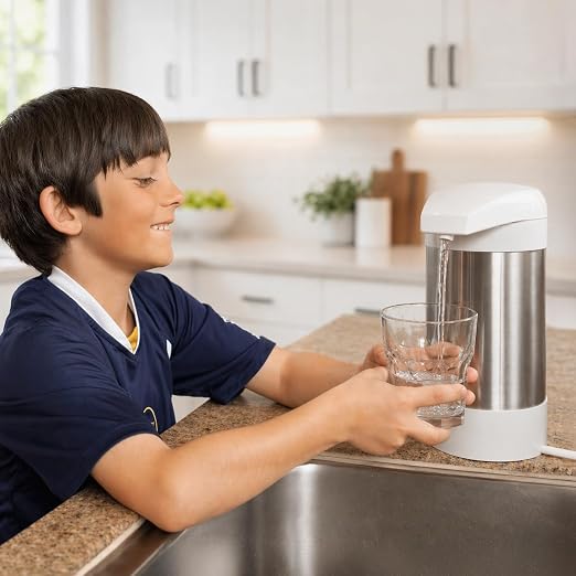 WaterChef Premium Countertop Water Filter System C6500 (White) | NSF/ANSI Certified for 78 Contaminants | Big Block™ Filtration Technology | 600-Gallon Capacity | Made in USA