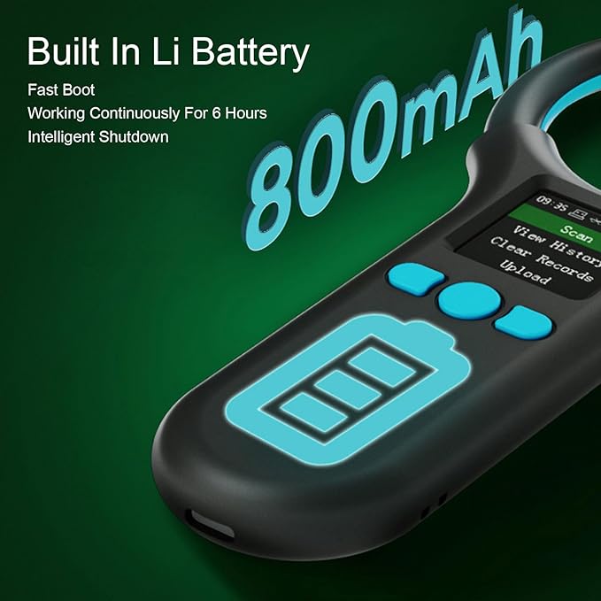 Diydeg Microchip Scanner, 500 Records Increased Huge Data Storage Upload to PC, 1.44in LED Pet ID Scanner Rechargeable Animal Chip Registration for Dog Cat Pig Animal