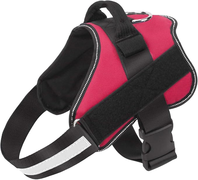 Bolux Dog Harness, No-Pull Reflective Breathable Adjustable Pet Vest with Handle for Outdoor Walking - No More Pulling, Tugging or Choking