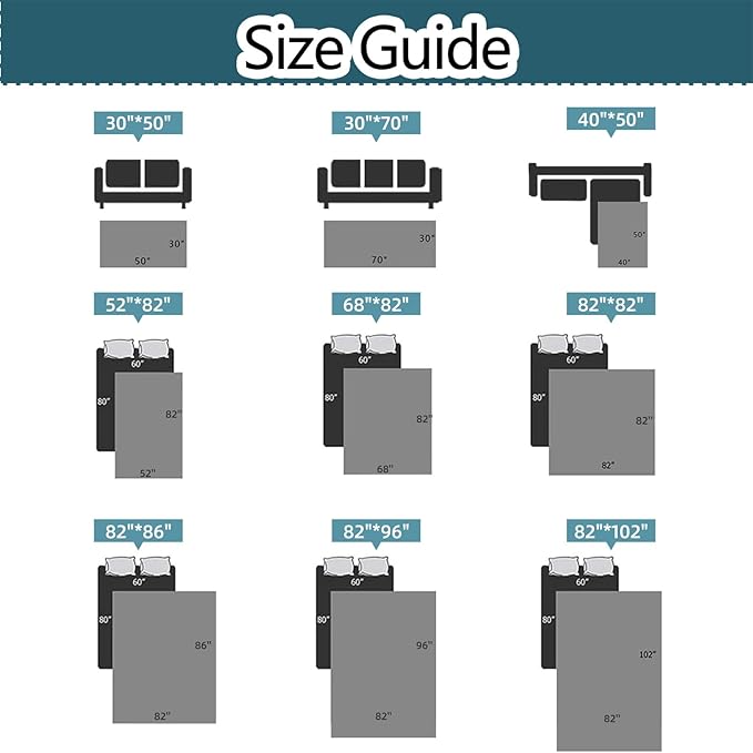 Dog Bed Cover Waterproof Microfiber Quilted Mattress Cover Pet Mat Silicon Non Slip 9 Size Furniture Protectors for Bed Sofa Couch (208 x 244 cm/82 x 96 in,Deep Blue)