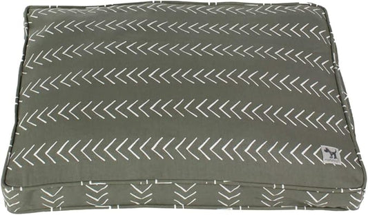 Molly Mutt Sheepy Wool-Filled Crate Pad, GOTS-Certified 100% Organic Cotton Canvas Cover with Soft 100% Natural Wool Insert, Ideal for Dog Bed or Kennel, Forever Young, 30" x 21" x 2.5"