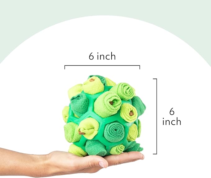 Reggie Forager Ball for Dogs | Mealtime Enrichment Toy | Reduces Boredom, Hyperactivity, Stress | Vet-Approved & Ideal for All Ages, Breeds, and Sizes (Forager Ball - Turkey & Pumpkin)