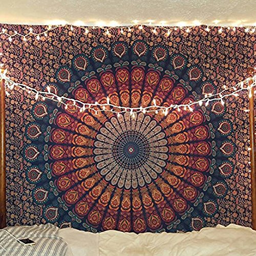 Blue Orange Tapestry